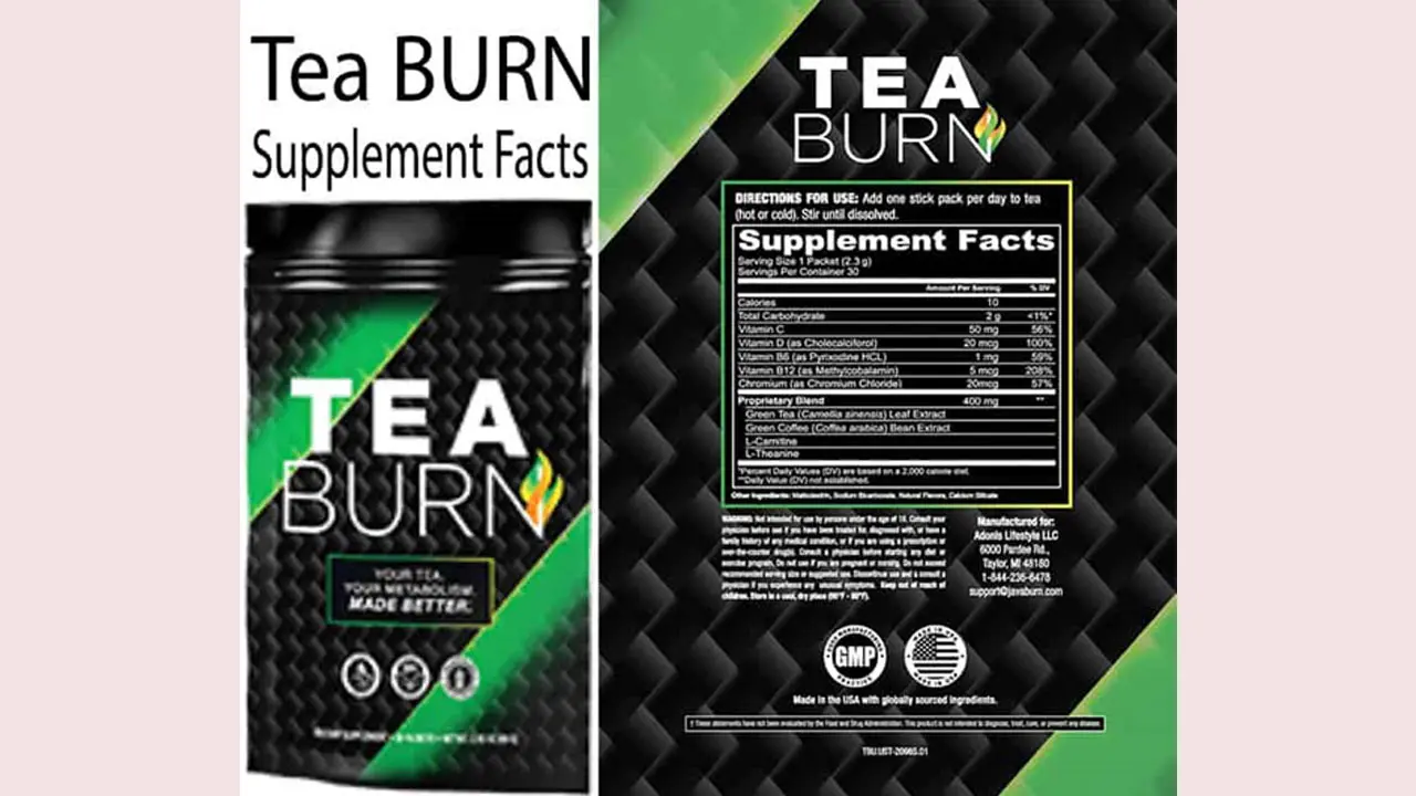 Tea Burn Supplement Facts